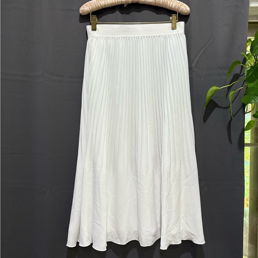 J. Crew White A-Line Skirt